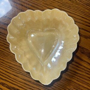 Vintage Belleek Porcelain Heart-Shape Dish